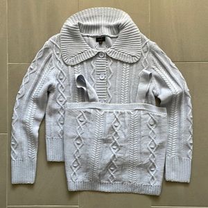 Ontwelfth cardigan and knit top set in lilac nwot